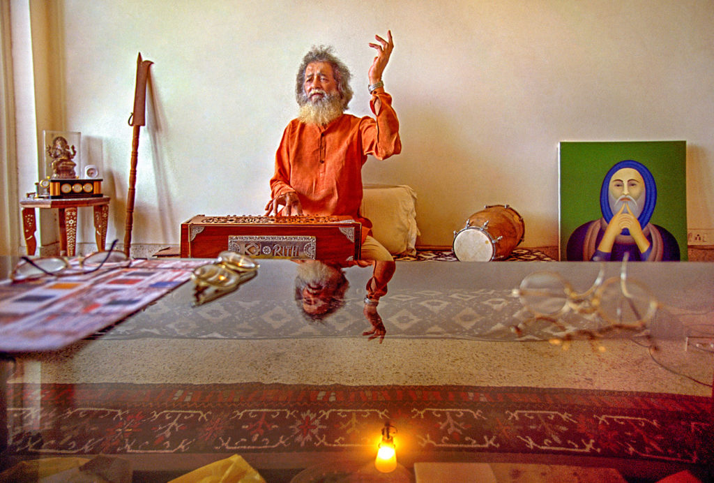 Legendary Artist, Manjit Bawa. New Delhi. 2002