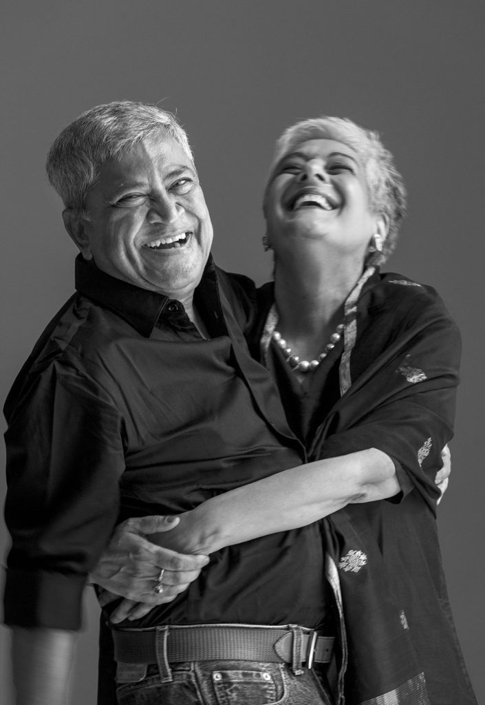 A portrait of Ashesh ji & Kalpana ji