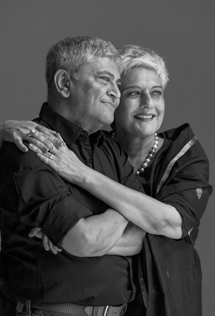 A portrait of Ashesh ji & Kalpana ji
