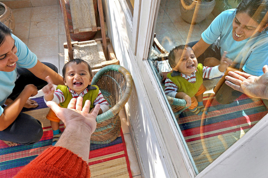 A Portrait of my sister Lagan & nephew Nickhel.