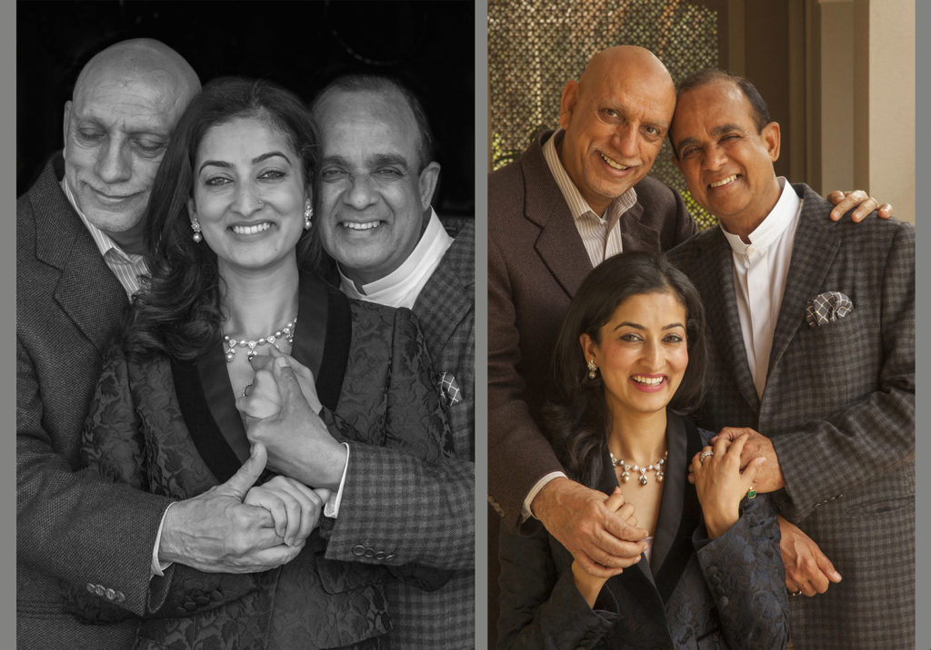 Jewellery designer Mira Jain with her father & Father in law .